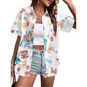 Disney Themed Button Down Shirt